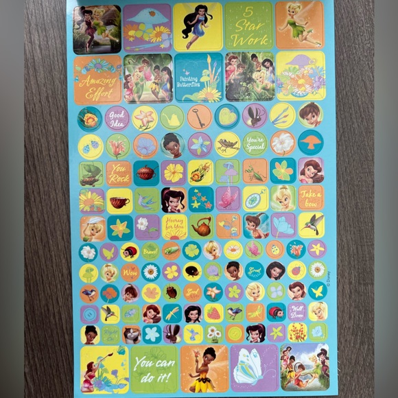 Vintage Y2K Tinkerbell Sticker Pads - 2 Total - Picture 5 of 6